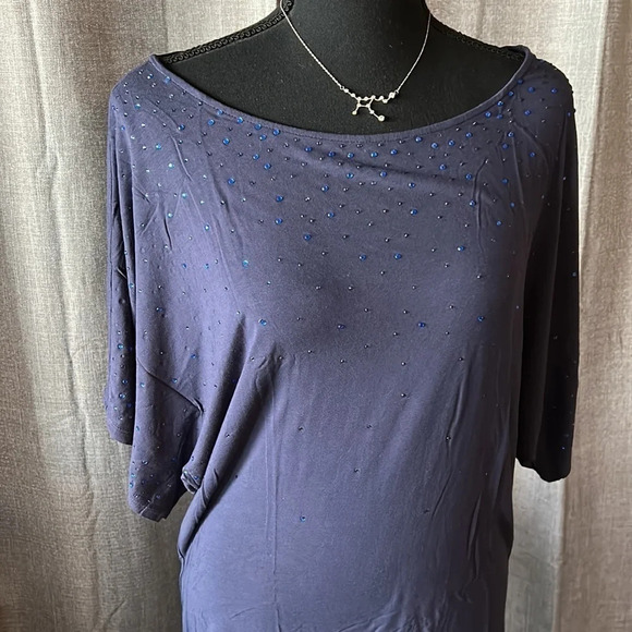 Blue Michael Stars Shirt Dress - Picture 2 of 3